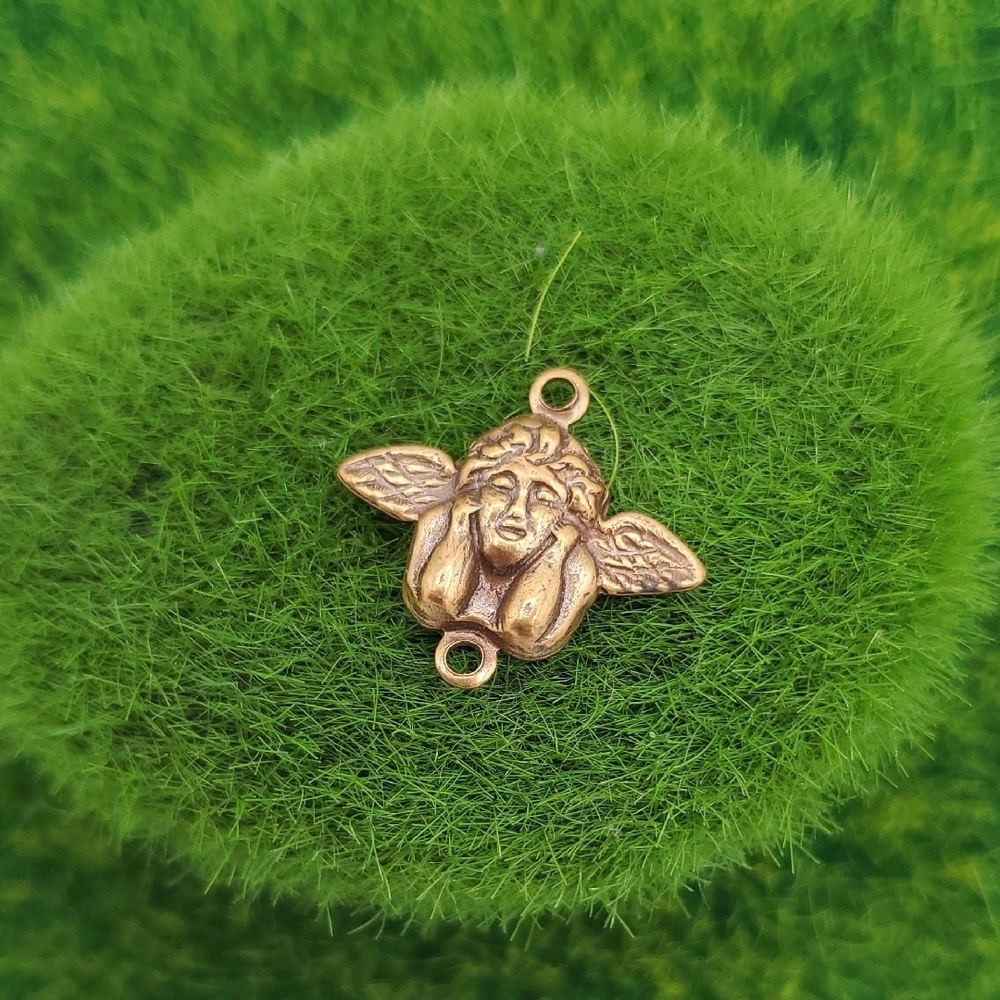 Guardian Angel Bronze Pendant Charm P314